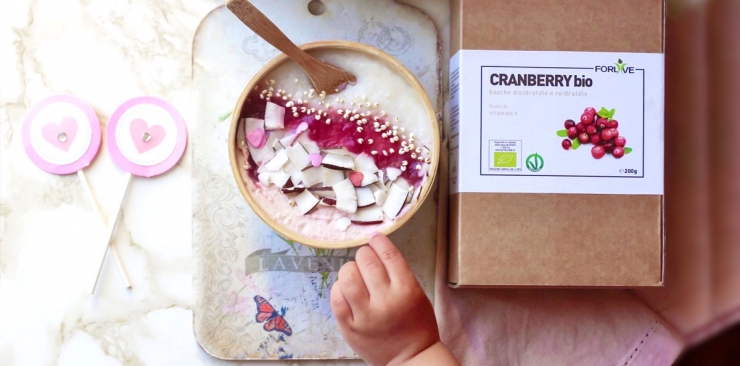 Congee di riso con Cranberry Bio