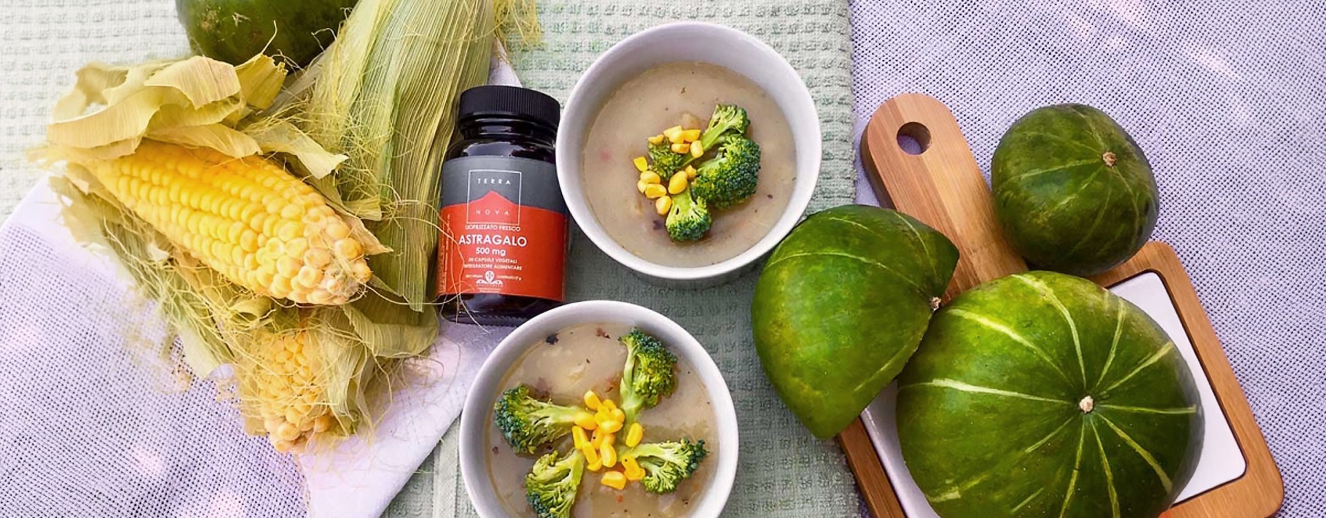 Vellutata di Broccoli, Mais e Astragalo