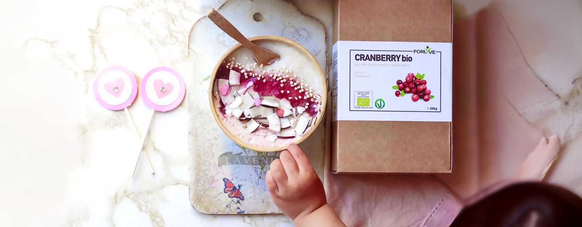 Congee di riso con Cranberry Bio