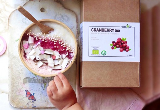 Congee di riso con Cranberry Bio