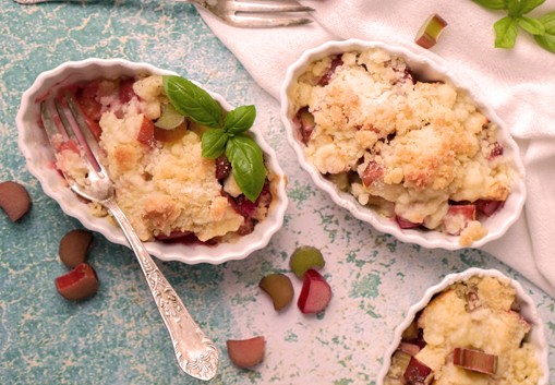Crumble al Rabarbaro