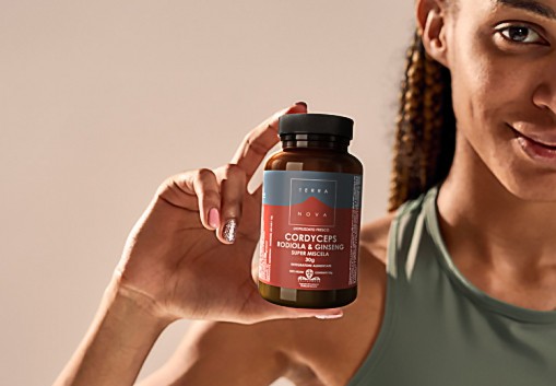 La super miscela di Cordyceps, Rhodiola e Ginseng di Terranova